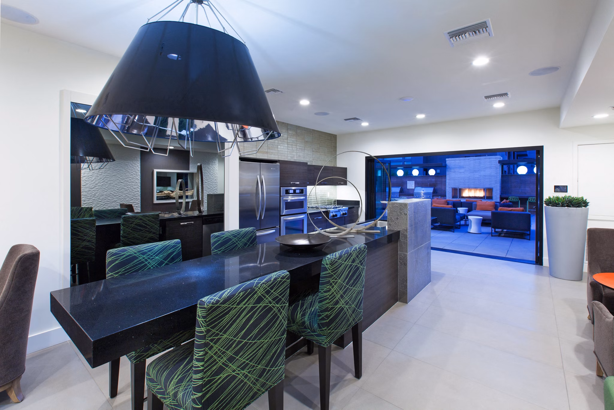 dining room at Residences at Westgate Apartments 