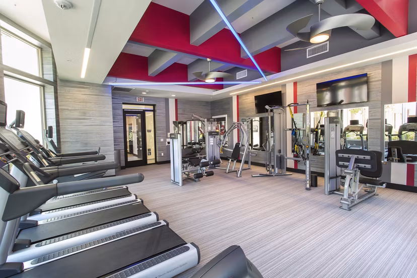 fitness center at Residences at Westgate Apartments 