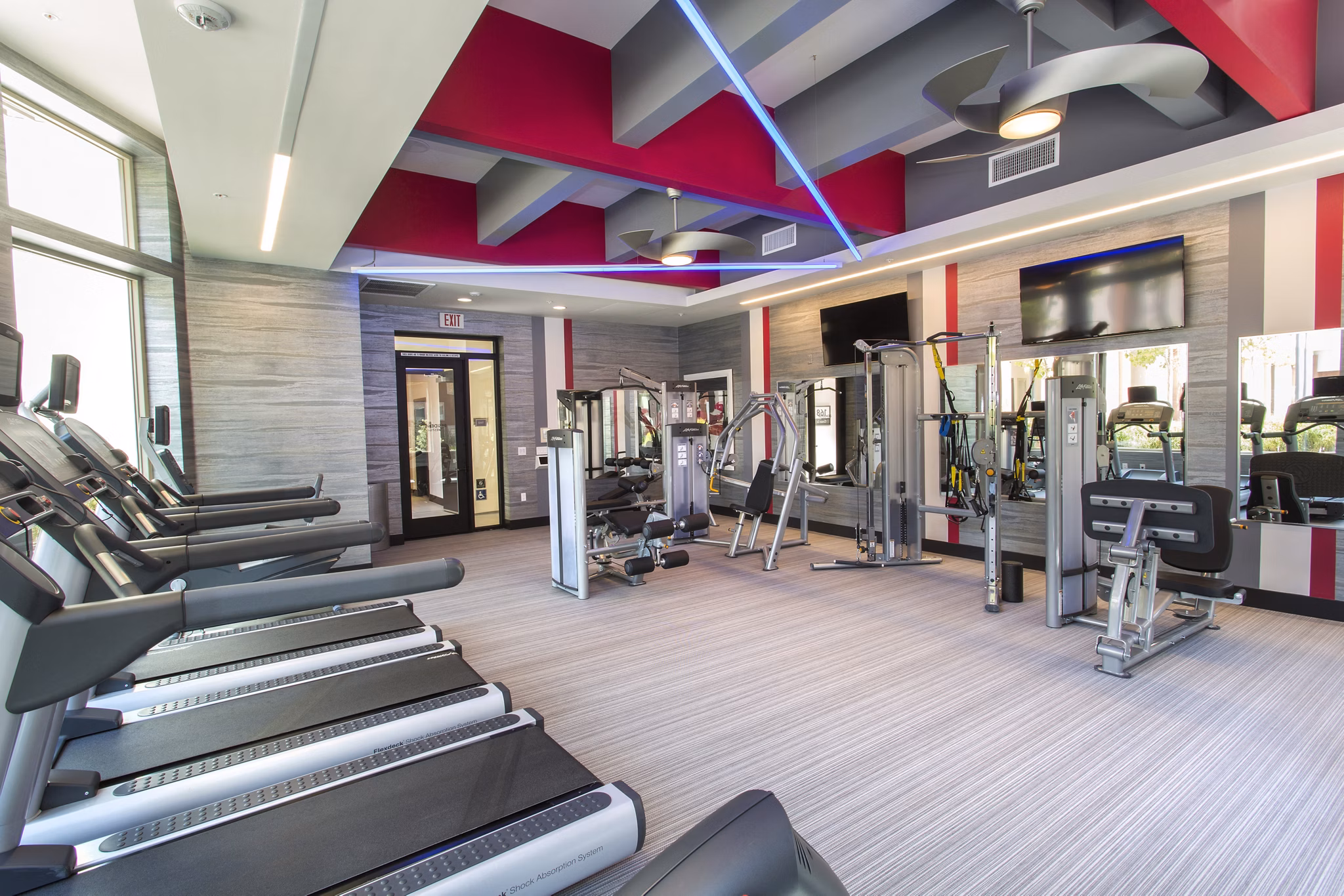 fitness center at Residences at Westgate Apartments 