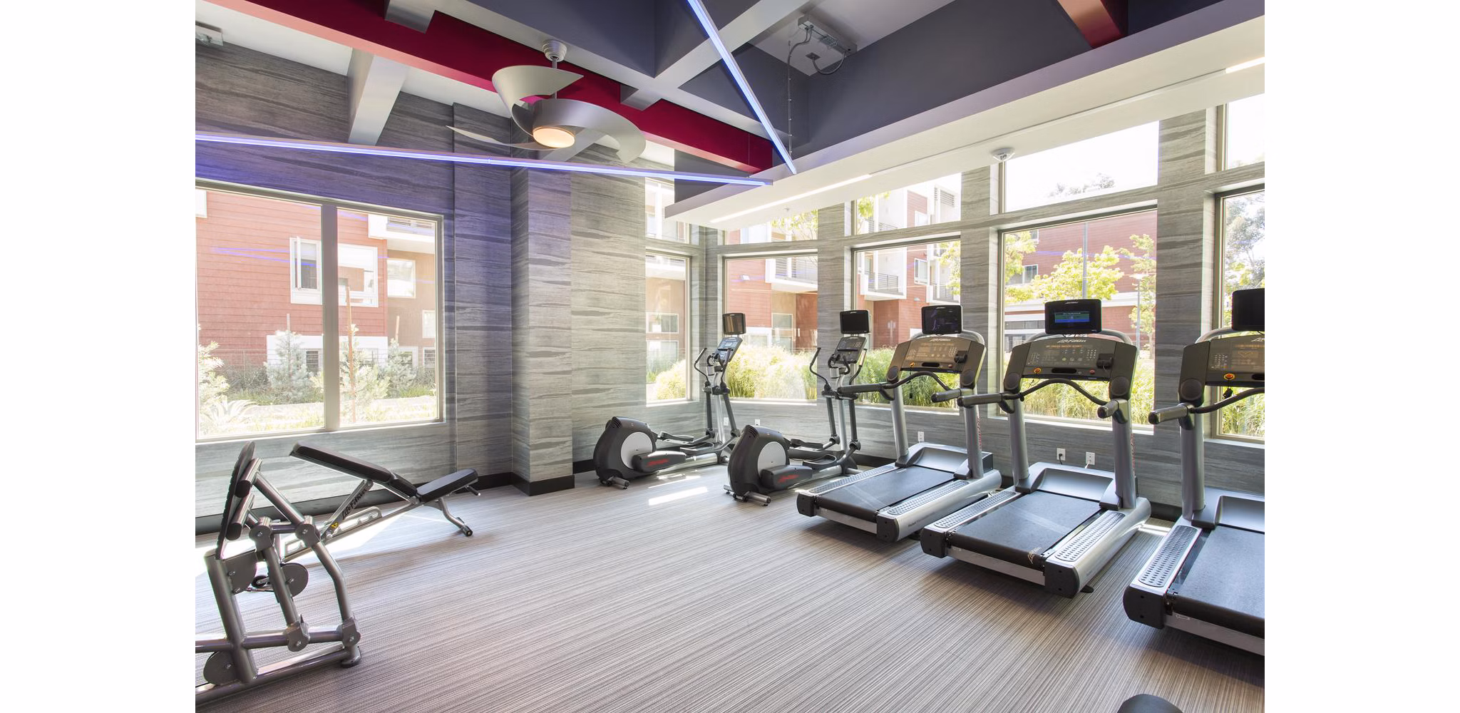 fitness center at Residences at Westgate Apartments 