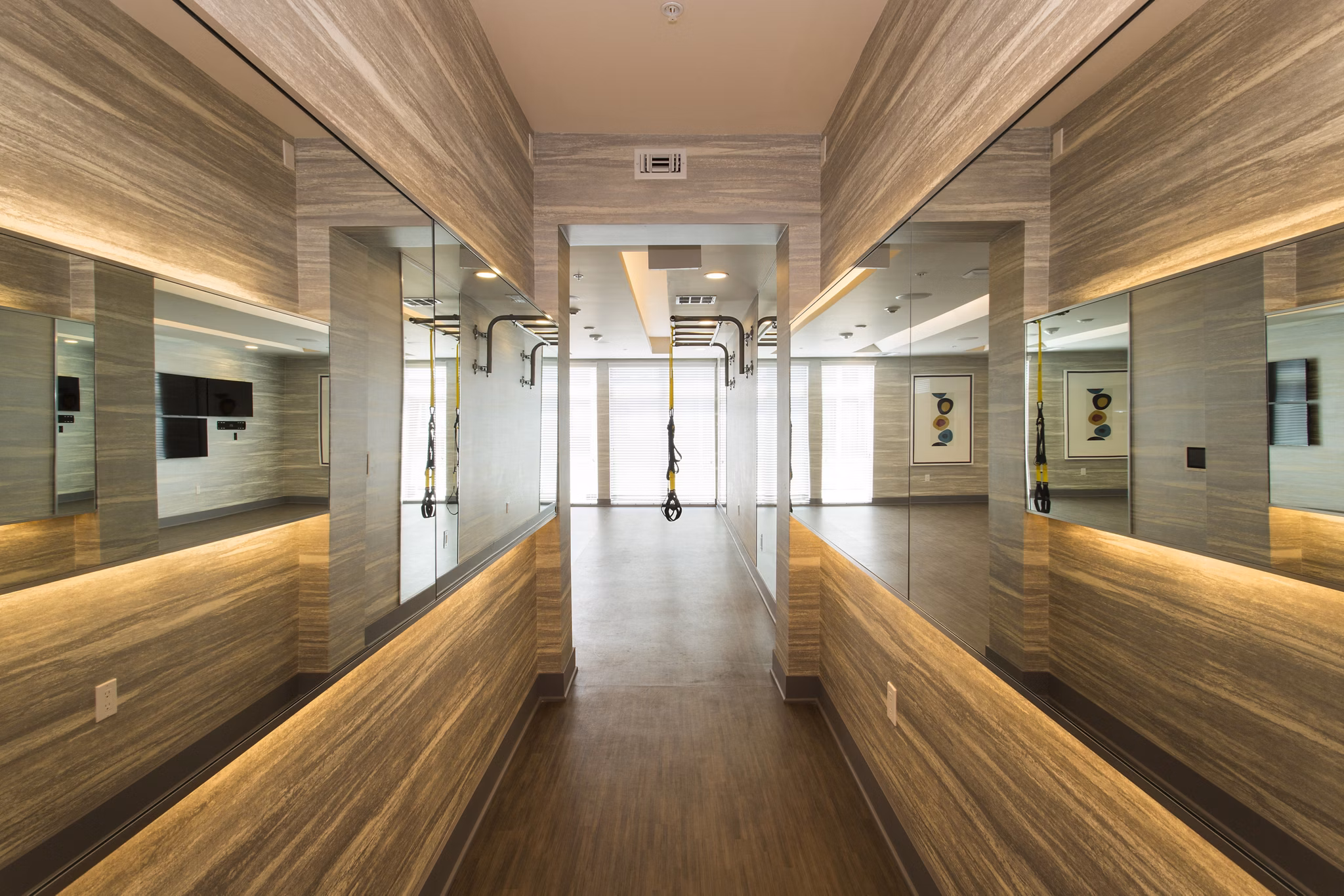 fitness center at Residences at Westgate Apartments 