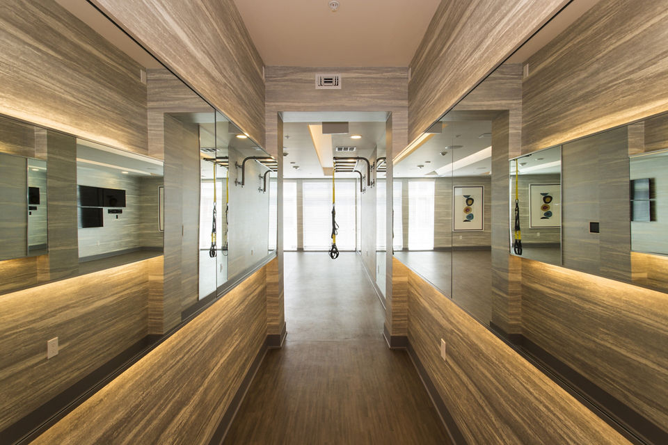 fitness center at Residences at Westgate Apartments 
