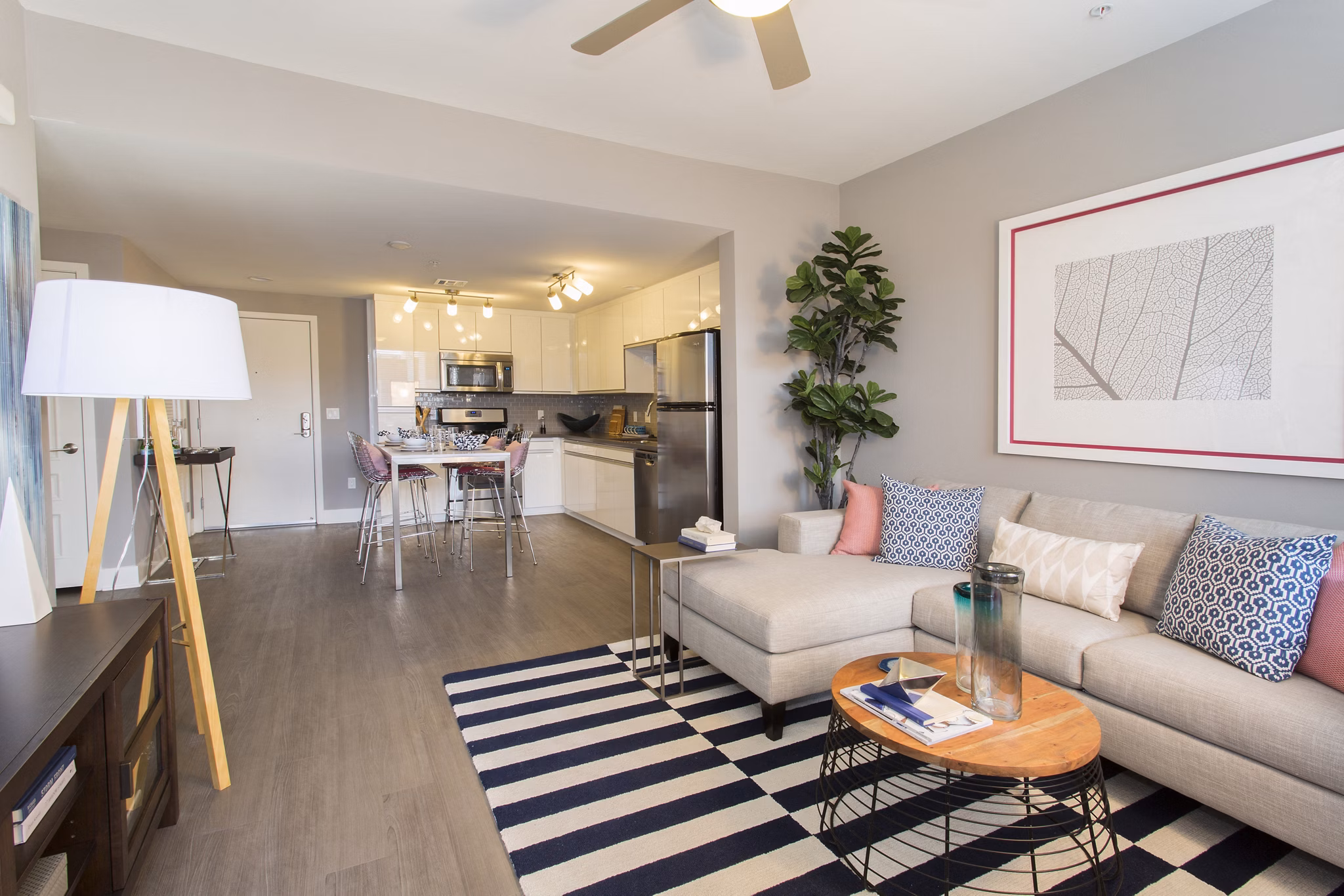 living room at Residences at Westgate Apartments 