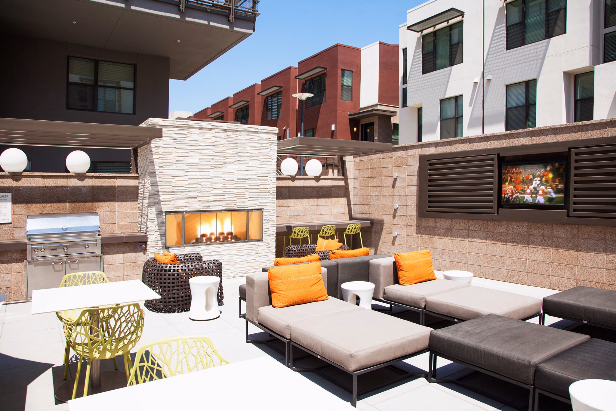 grill area at Residences at Westgate Apartments 