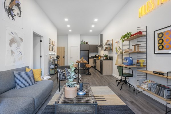 living room at Addison Apartments