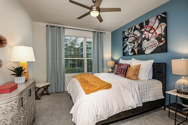 Spacious bedroom with modern design at Kestra Apartments luxury living