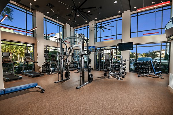 Modern fitness center with state-of-the-art equipment at Kestra Apartments, offering premium workout experiences