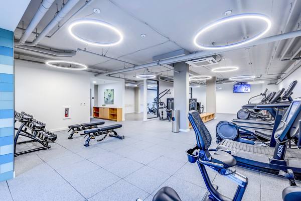 fitness center at EdgePoint Apartments