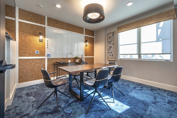 Well-equipped meeting facility featuring modern seating at Coastline Ventura Apartments