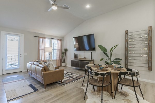 Elegant kitchen with modern appliances at Overture Andalucia Apartments