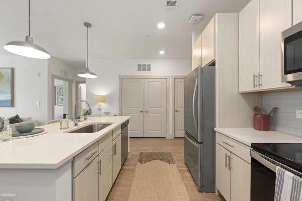 kitchen at Atlantic Beach House Apartments