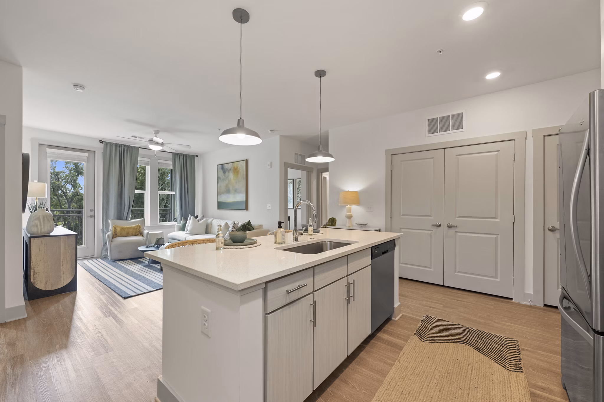 kitchen at Atlantic Beach House Apartments