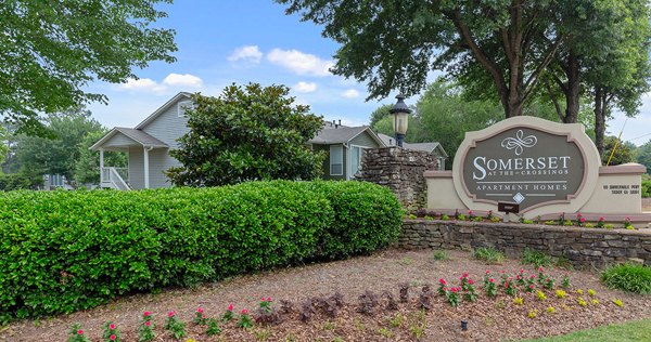 Signage at Somerset at the Crossings Apartments: Elegant welcome sign for this luxury community