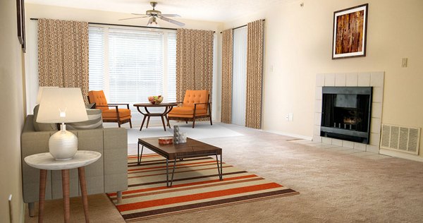 living room at Somerset at the Crossings Apartments