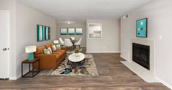 living room at Somerset at the Crossings Apartments