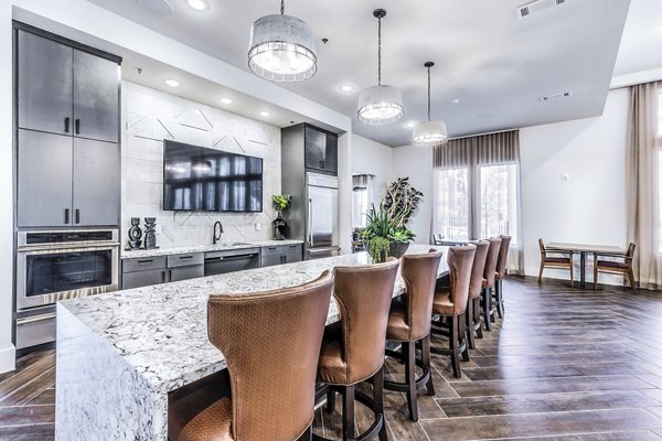 clubhouse kitchen at Album Mansfield Apartments