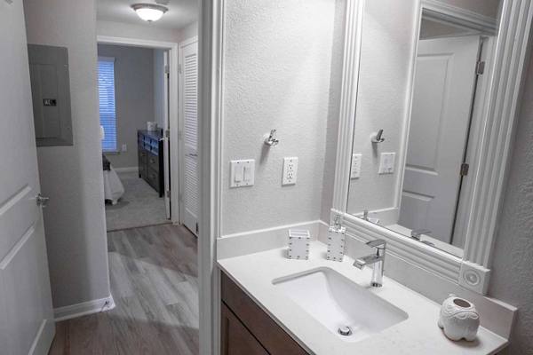 bathroom at Oasis at Piney Point Apartments