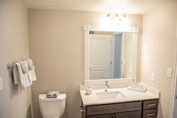 bathroom at Oasis at Piney Point Apartments