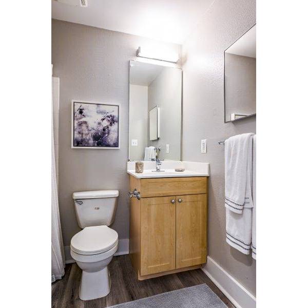 bathroom at Arbors on Duke Apartments