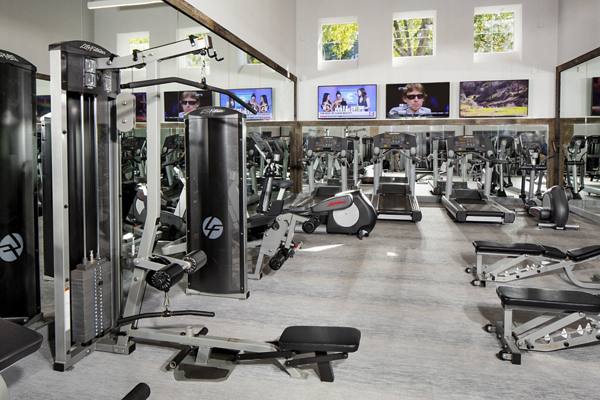 fitness center at Arbors on Duke Apartments