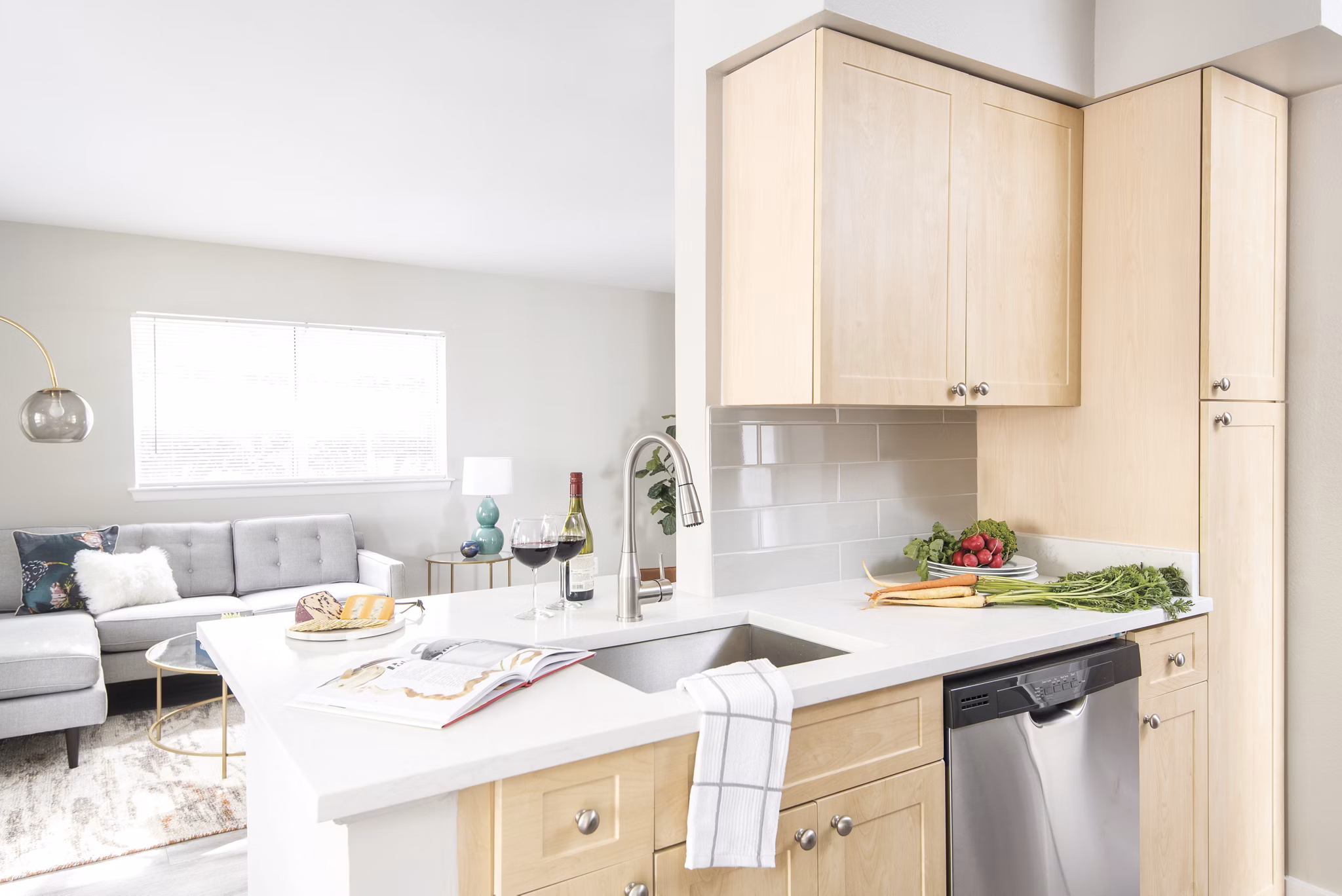 Kitchen at Arbors on Duke Apartments