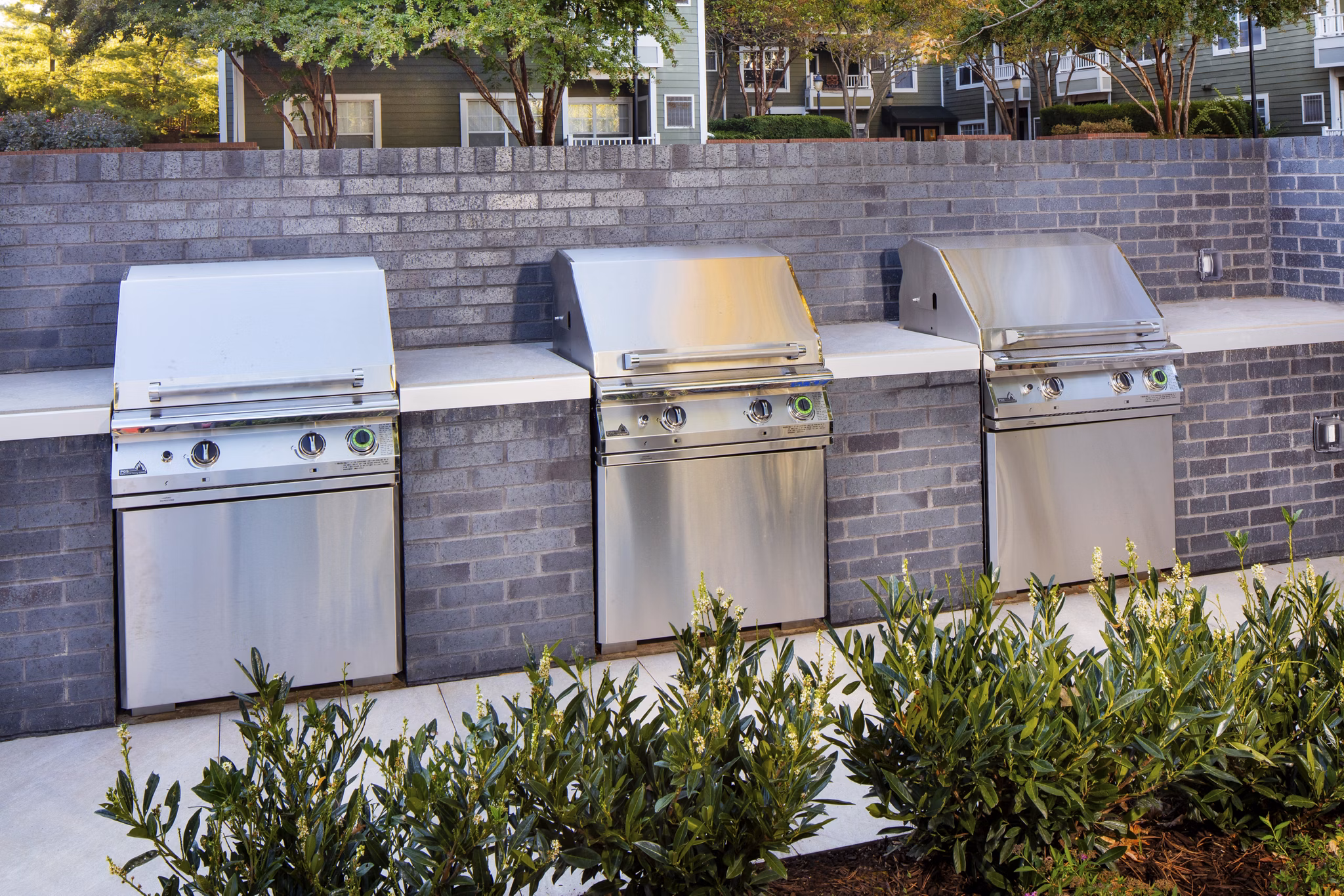 Grill Area at Arbors on Duke Apartments