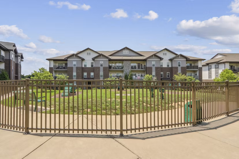 building/exterior at The Lodges on English Station Rd. Apartments