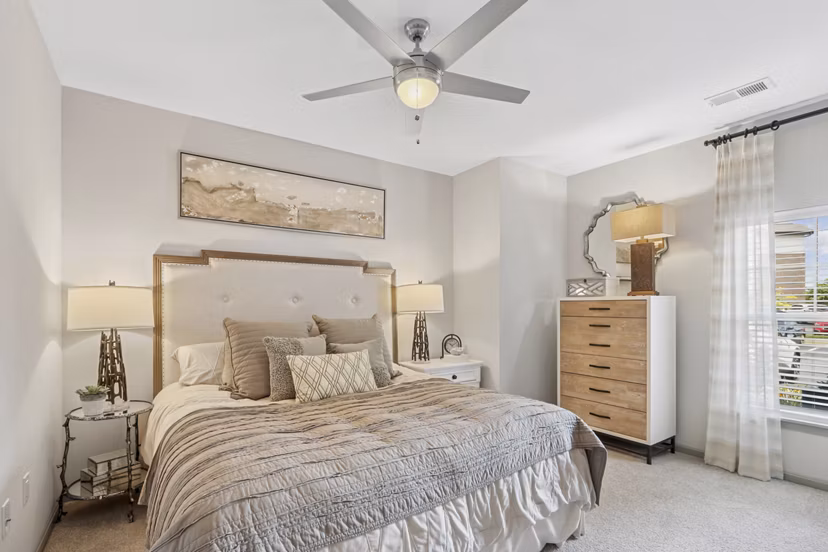 bedroom at The Lodges on English Station Rd. Apartments