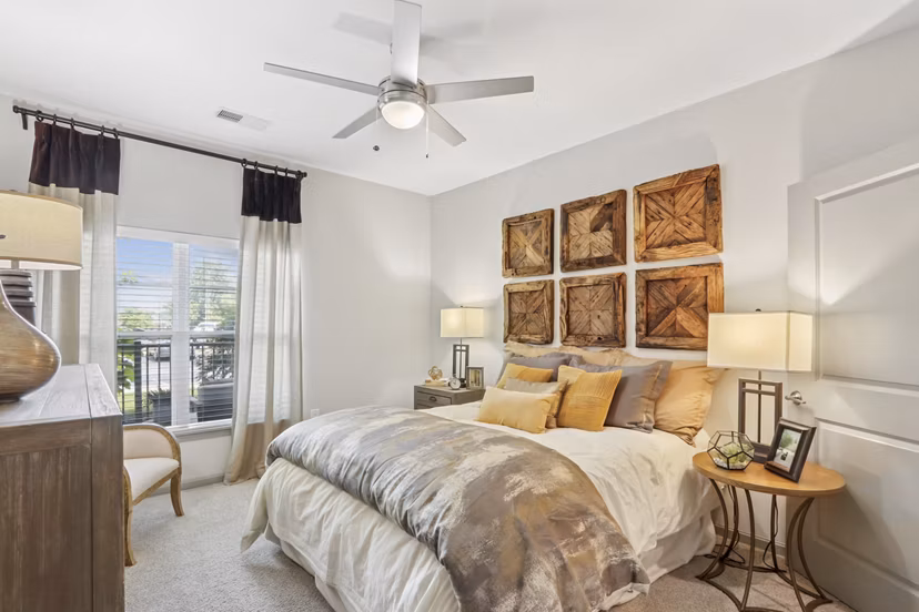 bedroom at The Lodges on English Station Rd. Apartments