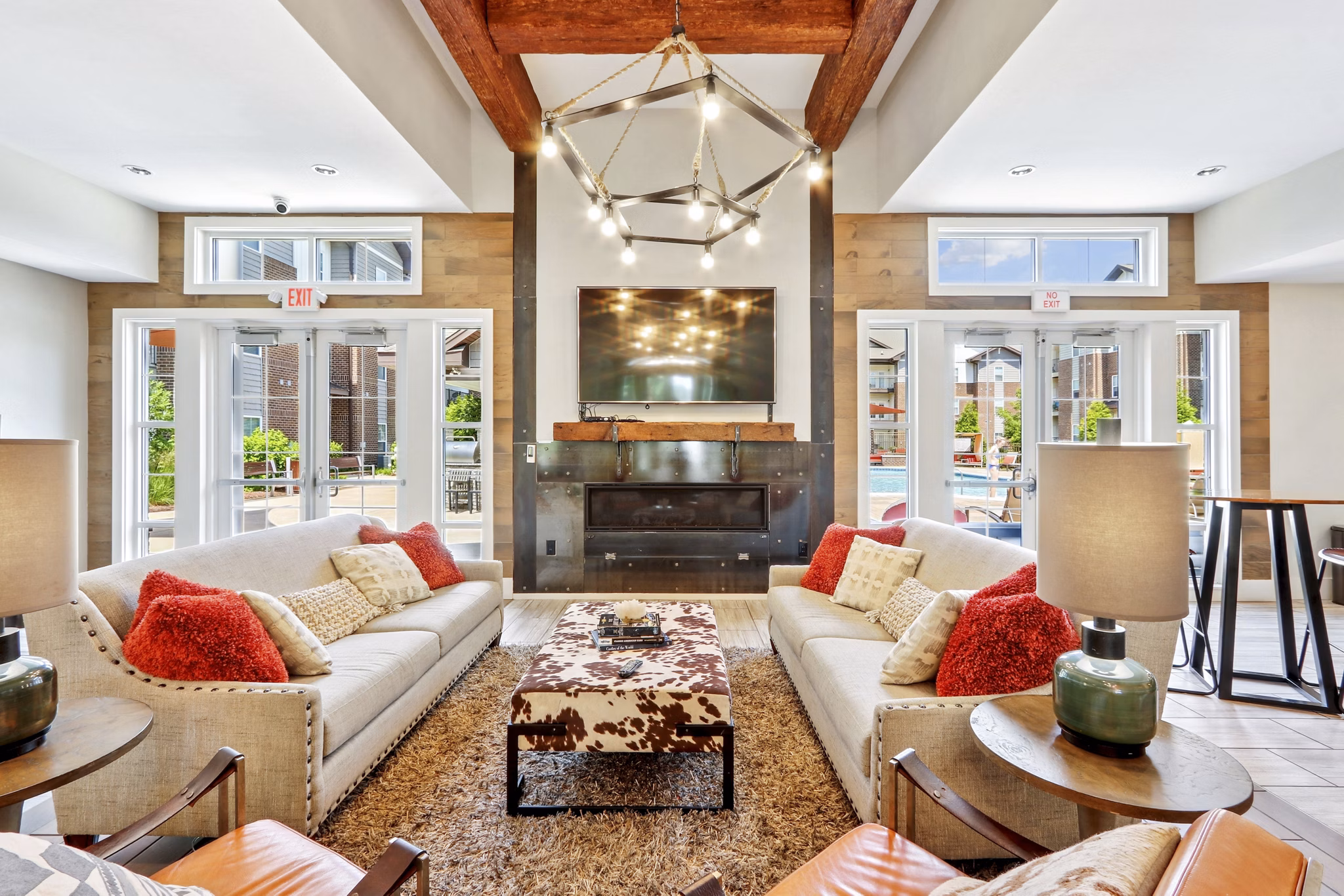 clubhouse at The Lodges on English Station Rd. Apartments