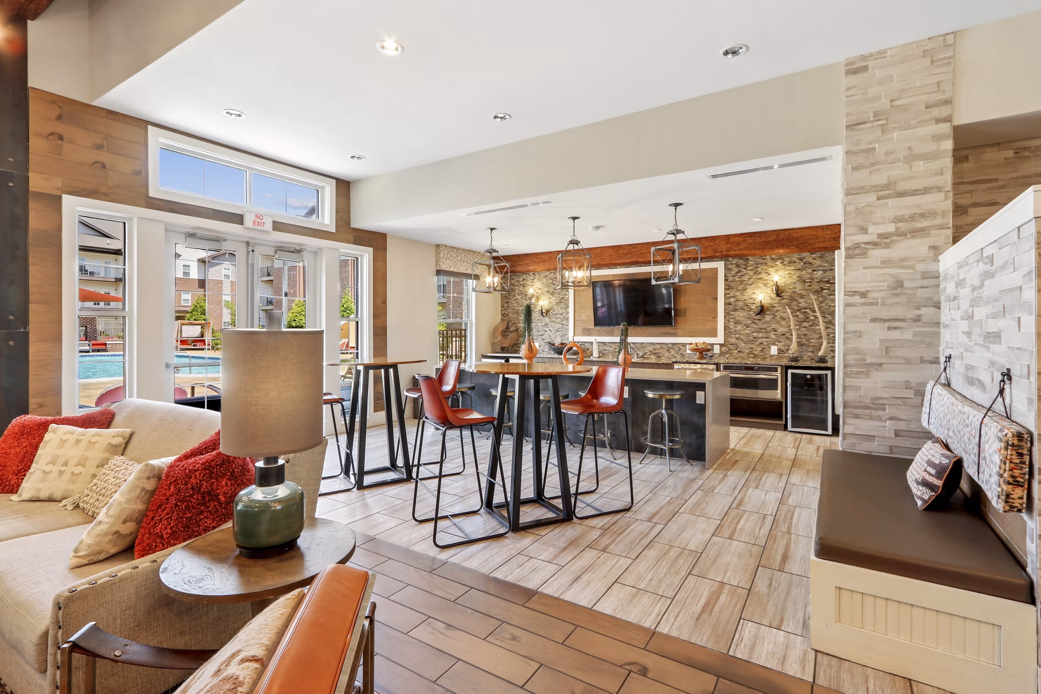 clubhouse at The Lodges on English Station Rd. Apartments
