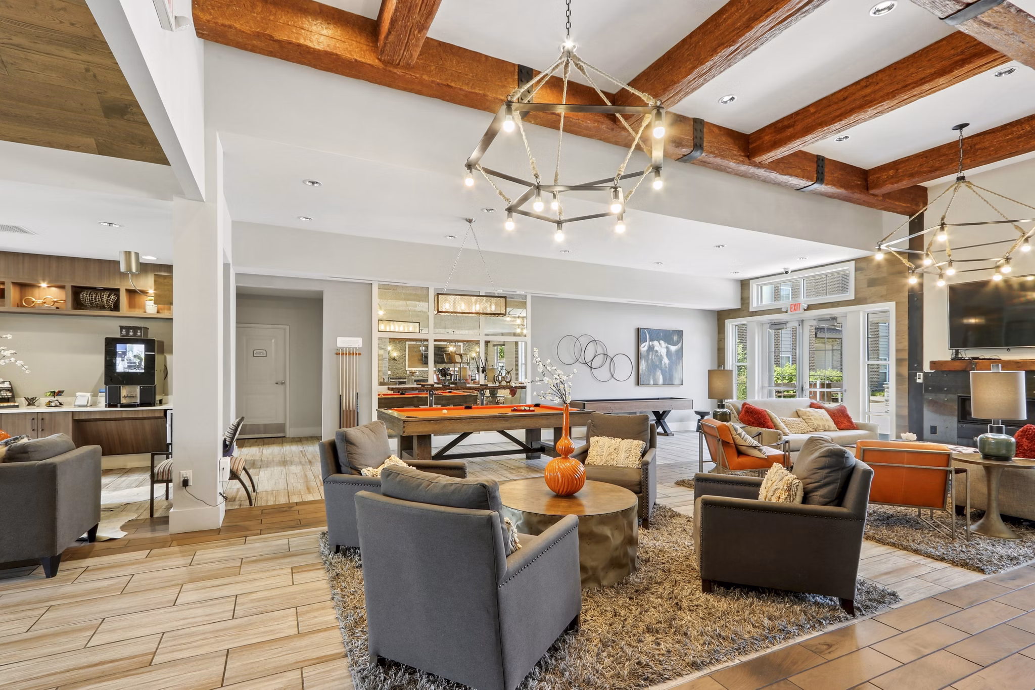clubhouse at The Lodges on English Station Rd. Apartments