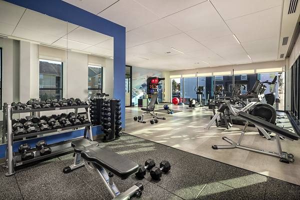 fitness center at Revel Apartments