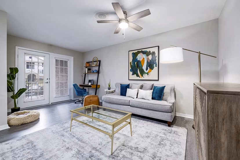 living room at 403 West Apartments