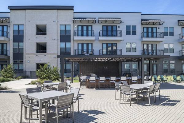 grill area at The Atwell Apartments