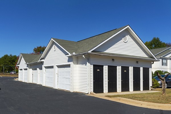 Spacious parking garage with secure access at Mainstreet at Conyers Apartments, offering convenience and safety for residents