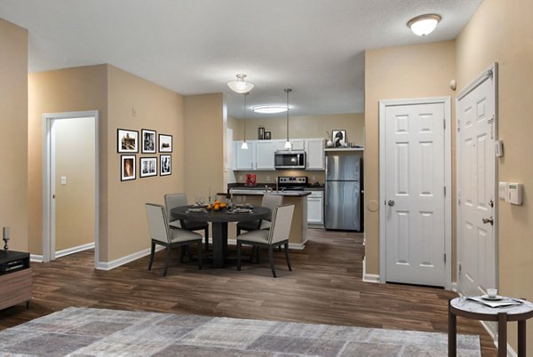 Dining area featuring modern decor at Mainstreet at Conyers Apartments