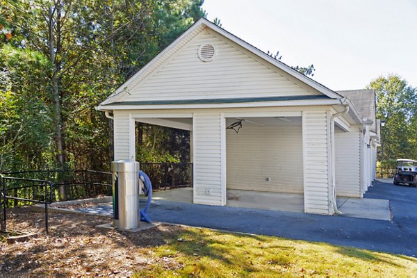 Convenient car care station at Mainstreet at Conyers Apartments, perfect for residents seeking maintenance on the go