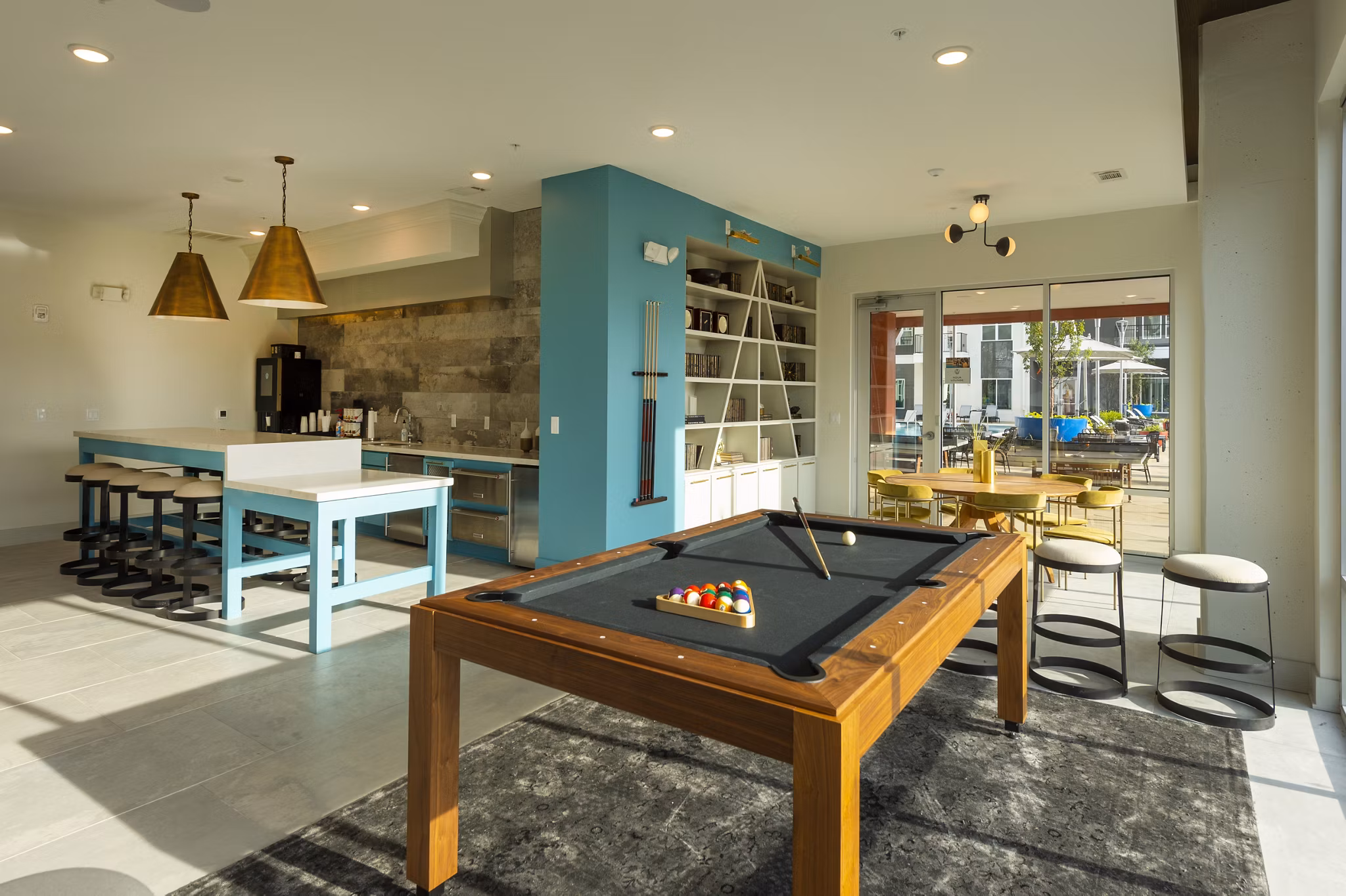 Clubhouse offering premium amenities at Millennium Music Row Apartments