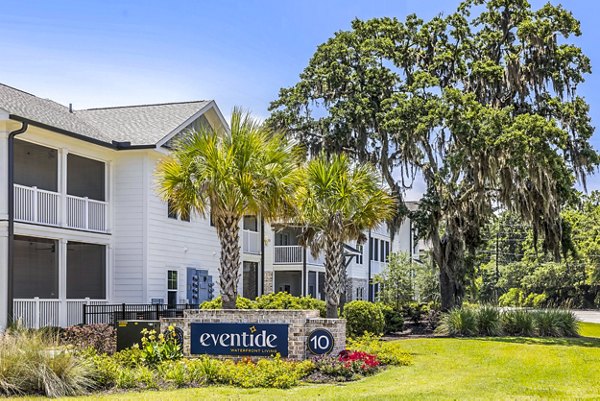 signage at Eventide Apartments