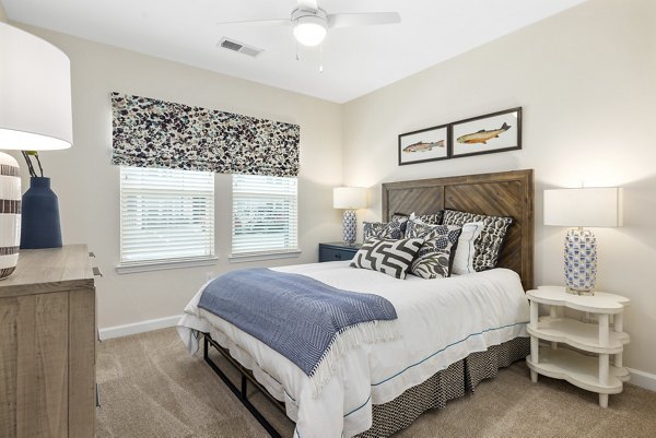 bedroom at Eventide Apartments