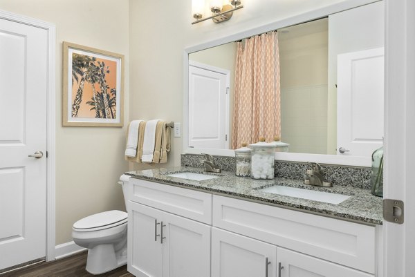 bathroom at Eventide Apartments