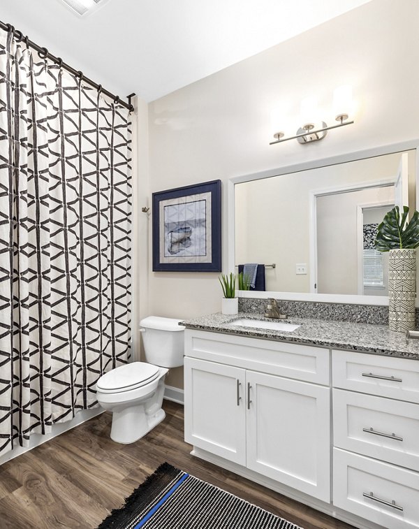 bathroom at Eventide Apartments