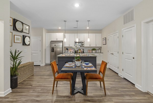 dining room at Eventide Apartments