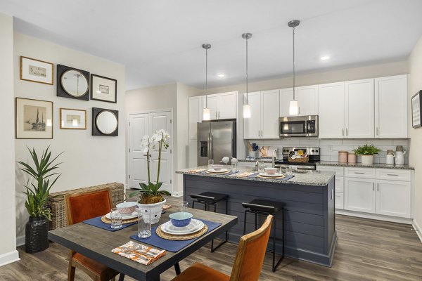 kitchen at Eventide Apartments