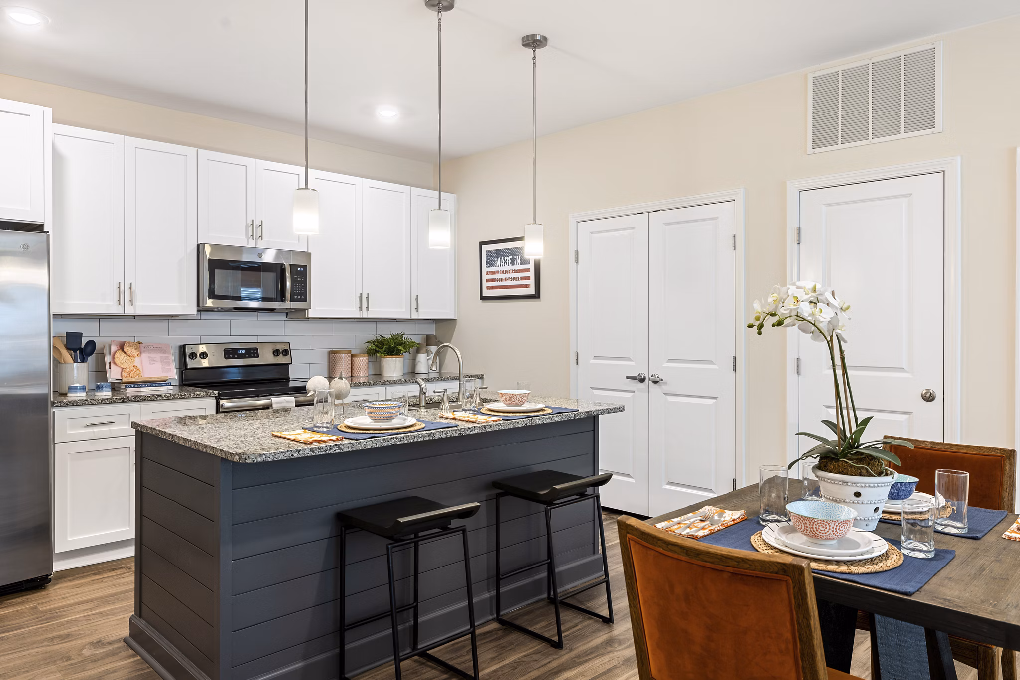 kitchen at Eventide Apartments