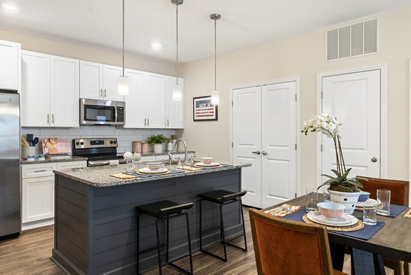 kitchen at Eventide Apartments