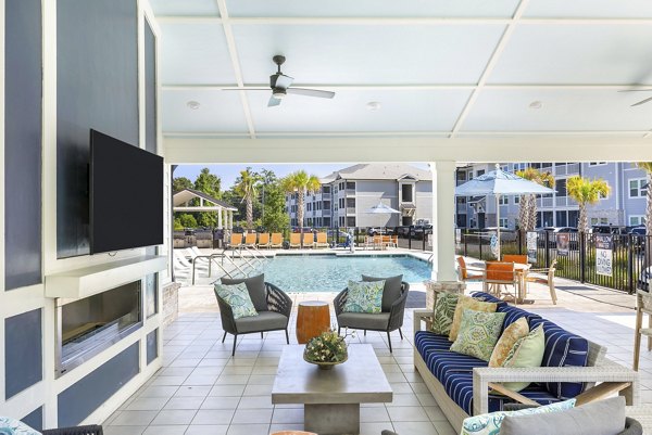 patio at Eventide Apartments