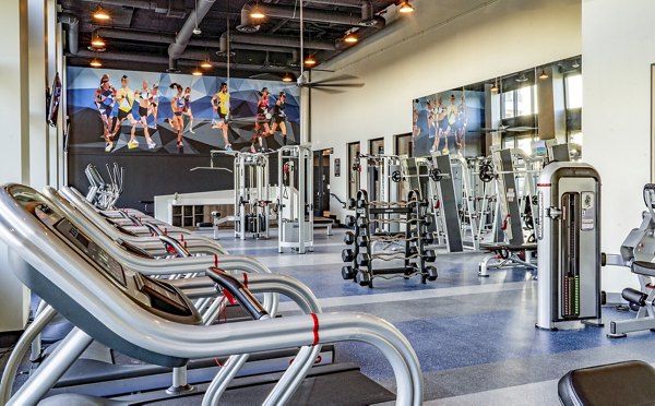 fitness center at The Grand Apartments