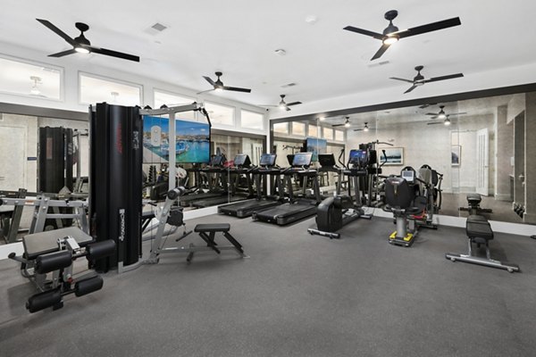 fitness center at Everleigh Vernon Hills Apartments 